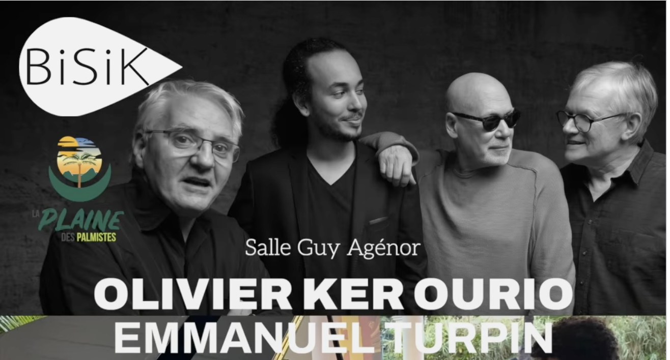 Affiche du concert Bisik : Olivier Ker Ourio et Emmanuel Turpin, salle Guy Agénor, vendredi 23 octobre